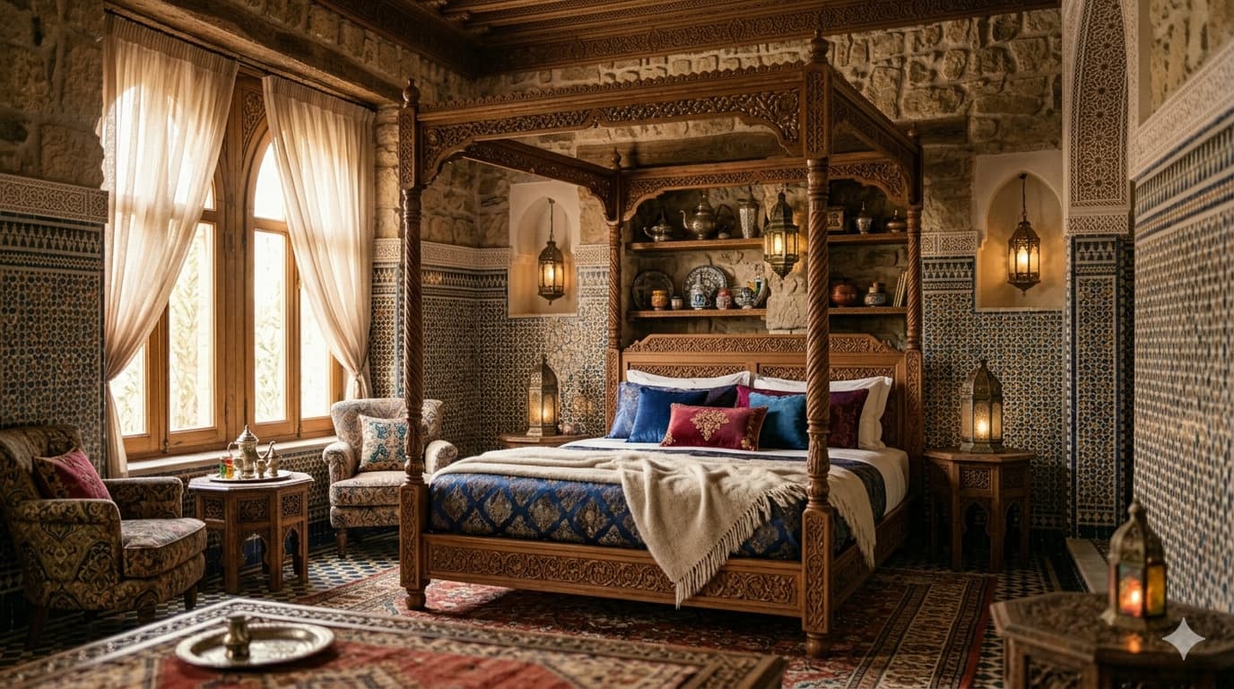 Chambre complète en noyer — Casablanca